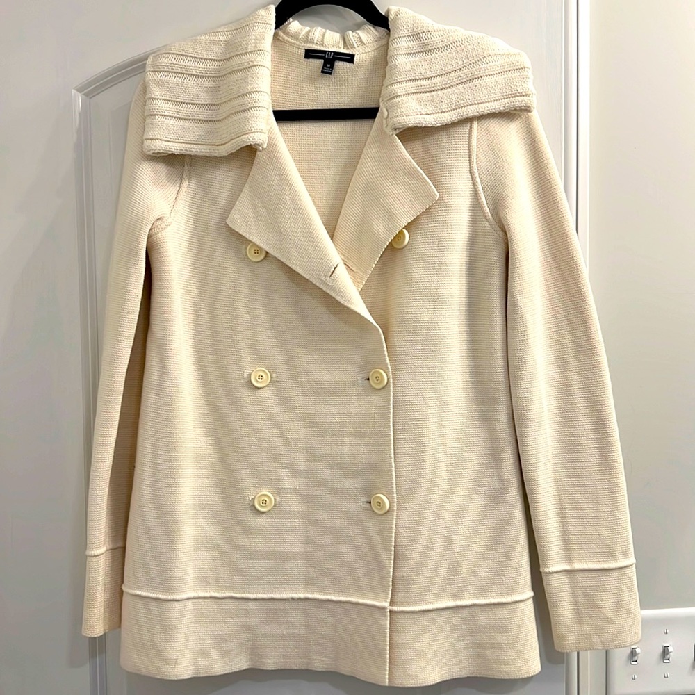 Gap Double Breast Coatigan Sweater size M
